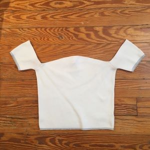 White crop top